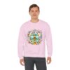 Let It Bee Floral Design - Nature-Inspired Bee and Flowers Art Unisex Heavy Blend™ Crewneck Sweatshirt