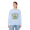 Let It Bee Floral Design - Nature-Inspired Bee and Flowers Art Unisex Heavy Blend™ Crewneck Sweatshirt