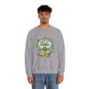 Let It Bee Floral Design - Nature-Inspired Bee and Flowers Art Unisex Heavy Blend™ Crewneck Sweatshirt