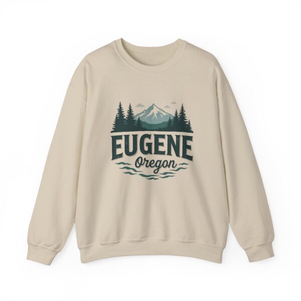 Eugene Oregon: College Town Vibes, Outdoor Adventure Nature Unisex Heavy Blend™ Crewneck Sweatshirt
