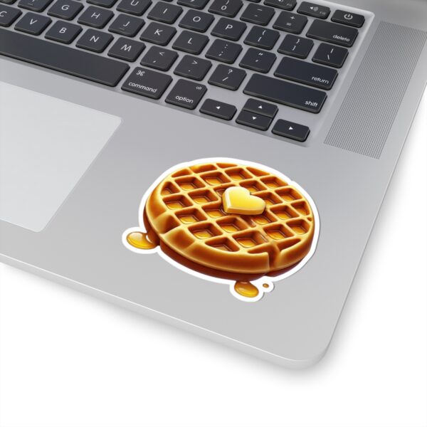 Adorable Waffle Butter Syrup Kiss-Cut Stickers, Perfect for Laptops, Water Bottles, Scrapbooking, Fun Gifts, Foodie Decor