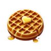 Adorable Waffle Butter Syrup Kiss-Cut Stickers, Perfect for Laptops, Water Bottles, Scrapbooking, Fun Gifts, Foodie Decor