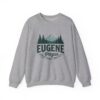 Eugene Oregon: College Town Vibes, Outdoor Adventure Nature Unisex Heavy Blend™ Crewneck Sweatshirt