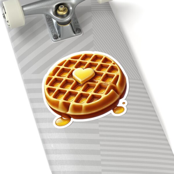 Adorable Waffle Butter Syrup Kiss-Cut Stickers, Perfect for Laptops, Water Bottles, Scrapbooking, Fun Gifts, Foodie Decor