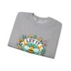 Let It Bee Floral Design - Nature-Inspired Bee and Flowers Art Unisex Heavy Blend™ Crewneck Sweatshirt