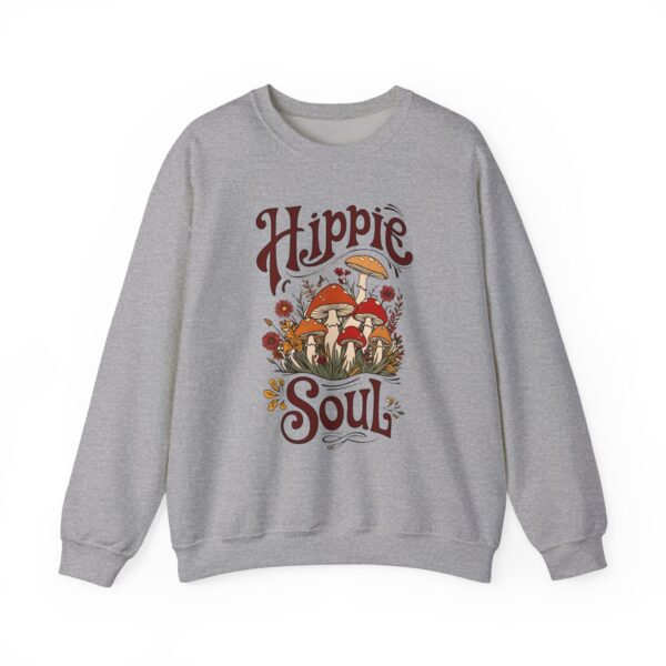 Hippie Soul Mushrooms: Psychedelic Boho Nature Vibes T-Shirt Unisex Heavy Blend™ Crewneck Sweatshirt