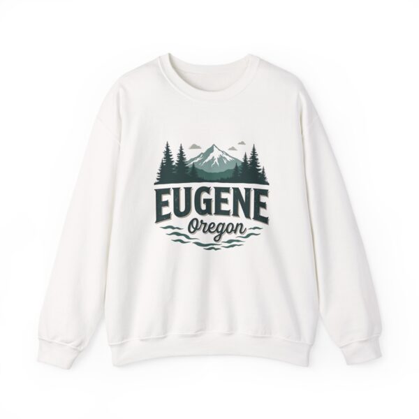Eugene Oregon: College Town Vibes, Outdoor Adventure Nature Unisex Heavy Blend™ Crewneck Sweatshirt