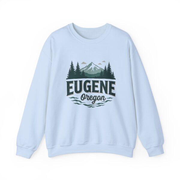 Eugene Oregon: College Town Vibes, Outdoor Adventure Nature Unisex Heavy Blend™ Crewneck Sweatshirt