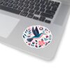 Vibrant Hummingbird Kiss-Cut Stickers | Floral Decor, Laptop Stickers, Nature Aesthetic, Cute Gifts, Scrapbooking