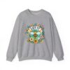 Let It Bee Floral Design - Nature-Inspired Bee and Flowers Art Unisex Heavy Blend™ Crewneck Sweatshirt