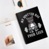Gym Dog My Spotter Has Four Legs Pitbull Notebook – A Fun Workout Companion