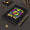 Funny Rock Out With Your Guac Out Hardcover Journal – Avocado Rock ‘n Roll Music Notebook