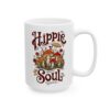 Hippie Soul Mushrooms: Psychedelic Boho Nature Ceramic Mug, (11oz, 15oz)