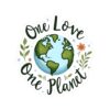 One Love One Planet Kiss-Cut Stickers - Eco-Friendly Nature Vibe Stickers for Sustainable Living