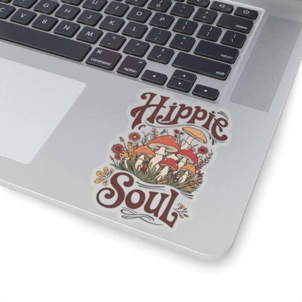 Hippie Soul Mushrooms Sticker – Trippy Boho Psychedelic Vinyl Decal for Laptops, Water Bottles & More