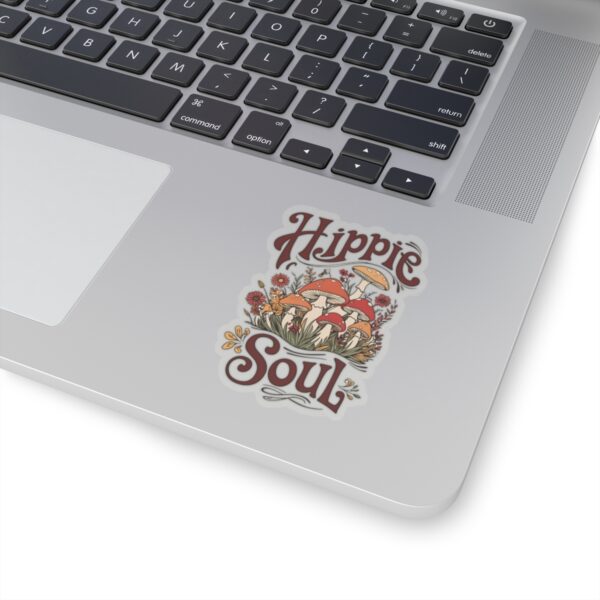 Hippie Soul Mushrooms Sticker – Trippy Boho Psychedelic Vinyl Decal for Laptops, Water Bottles & More