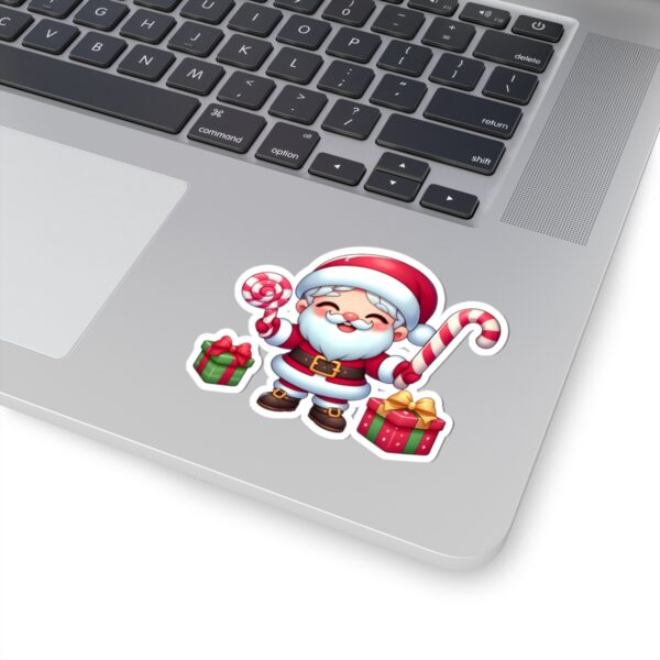 Cute Santa Claus Kiss-Cut Stickers for Holiday Cheer