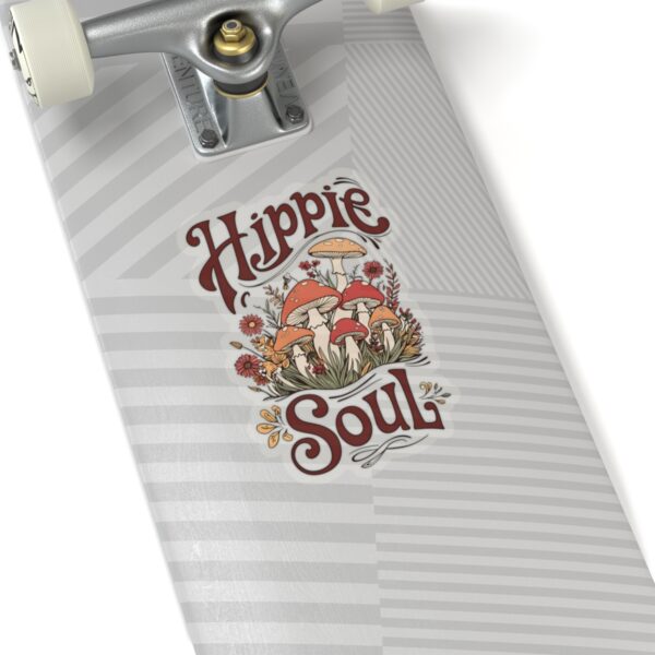Hippie Soul Mushrooms Sticker – Trippy Boho Psychedelic Vinyl Decal for Laptops, Water Bottles & More