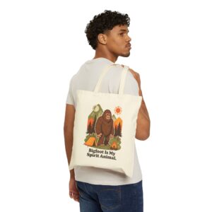 Adventure Tote Bag for Nature Lovers, Campers, Hikers, and Bigfoot Fans