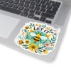 Let It Bee Floral Design - Nature-Inspired Bee and Flowers Art Kiss-Cut Stickers