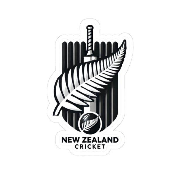 New Zealand Cricket Kiss-Cut Stickers for Sports Fans | Laptop & Water Bottle Décor