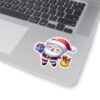 Cheerful Santa Kiss-Cut Stickers for Holiday Cheer