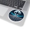 Mystic Tree Moon Kiss-Cut Stickers - Nature-Inspired Vinyl Decals for Laptops & Decor