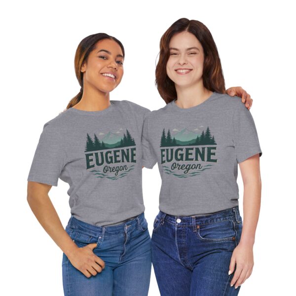 Eugene Oregon Nature Tee - Unisex Short Sleeve T-Shirt for Outdoor Lovers