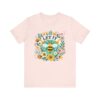 Let It Bee Floral Design - Nature-Inspired Bee and Flowers Art Unisex Jersey Short Sleeve Tee