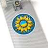 Vibrant Ukrainian Sunflower Kiss-Cut Stickers | Perfect for Laptops & Water Bottles
