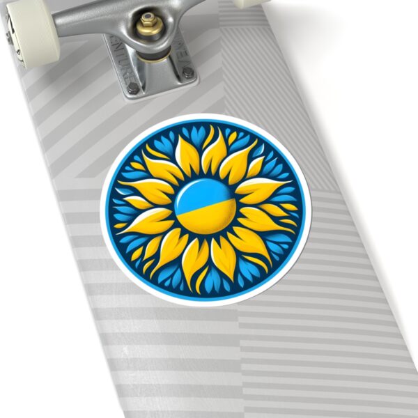 Vibrant Ukrainian Sunflower Kiss-Cut Stickers | Perfect for Laptops & Water Bottles