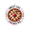 Sweet Like Cherry Pie Stickers - Fun and Whimsical Vinyl Decals for Sweet Lovers
