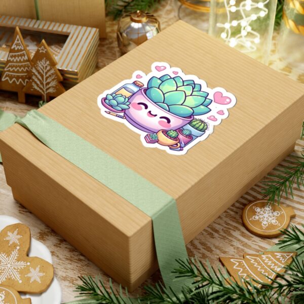 Cute Succulent Kiss-Cut Stickers for Plant Lovers - Perfect for Laptops, Journals, and Gifts
