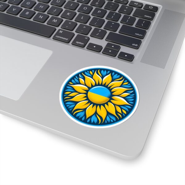 Vibrant Ukrainian Sunflower Kiss-Cut Stickers | Perfect for Laptops & Water Bottles
