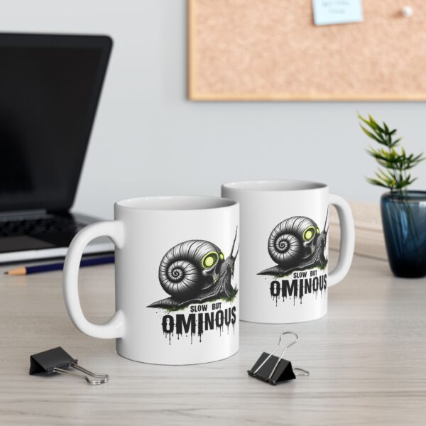 Creepy Cute Snail Skull Mug - Slow, Spooky Vibes for Your Morning Brew