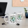 Eco-Friendly Ceramic Mug - One Planet Design, Sustainable Gift, Coffee Cup, Earth Lover Mug, Nature Inspired