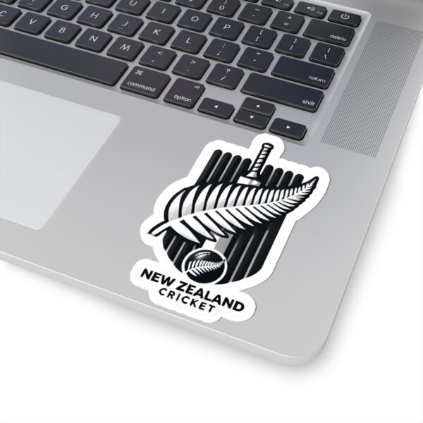 New Zealand Cricket Kiss-Cut Stickers for Sports Fans | Laptop & Water Bottle Décor
