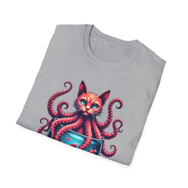 Quirky Octo-Cat Hybrid Cute Creepy Monster T-Shirt Weird Cool Graphic Tee