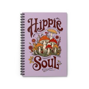 Hippie Soul Spiral Notebook - Vintage Vibe, Artistic Journal for Free Spirits, Creative Writing, Beautiful Gift Idea, Boho