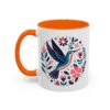 Vibrant Floral Hummingbird Coffee Mug | Perfect for Nature Lovers, Floral Decor, Tea Mug, Spring Celebrations