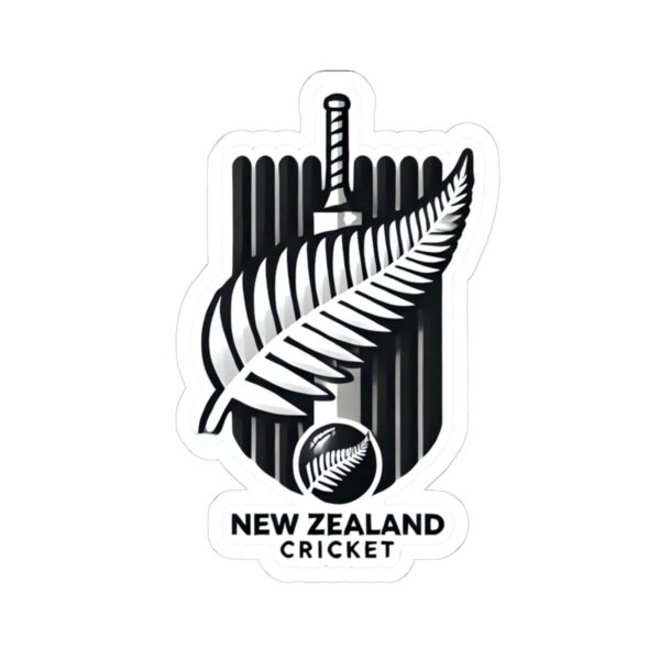 New Zealand Cricket Kiss-Cut Stickers for Sports Fans | Laptop & Water Bottle Décor