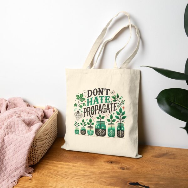 Plant Lover Canvas Tote Bag - Cute Gift for Gardening Plant Mom Dad