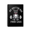 Gym Dog My Spotter Has Four Legs Pitbull Notebook – A Fun Workout Companion