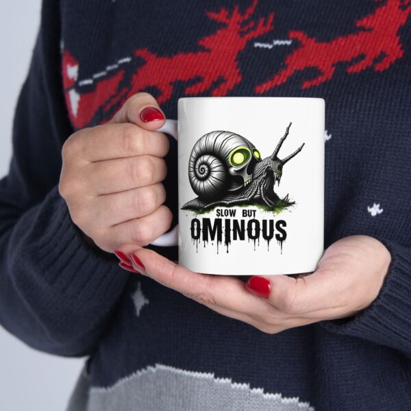 Creepy Cute Snail Skull Mug - Slow, Spooky Vibes for Your Morning Brew