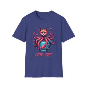 Quirky Octo-Cat Hybrid Cute Creepy Monster T-Shirt Weird Cool Graphic Tee