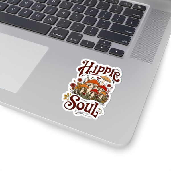 Hippie Soul Mushrooms Sticker – Trippy Boho Psychedelic Vinyl Decal for Laptops, Water Bottles & More