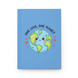 One Love, One Planet Journal - Cute Earth Design for Eco-Friendly Inspiration, Nature Lover Gift, Diary, Travel Journal