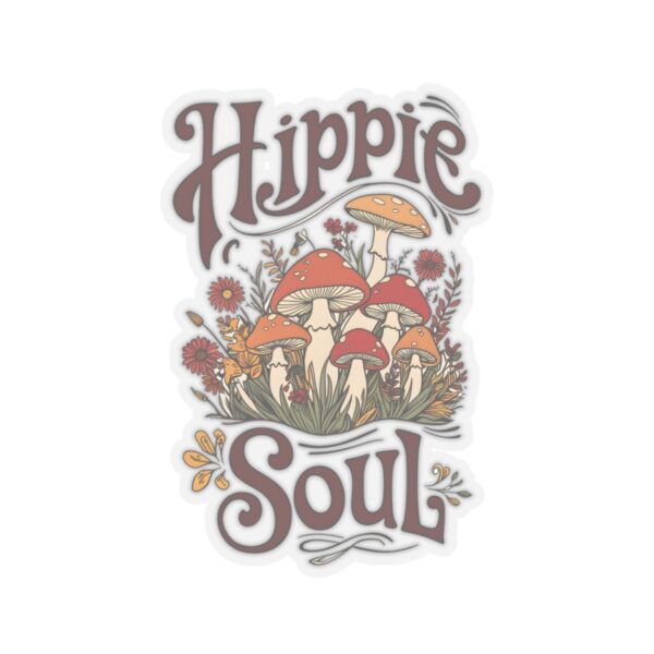 Hippie Soul Mushrooms Sticker – Trippy Boho Psychedelic Vinyl Decal for Laptops, Water Bottles & More