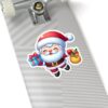 Cheerful Santa Kiss-Cut Stickers for Holiday Cheer