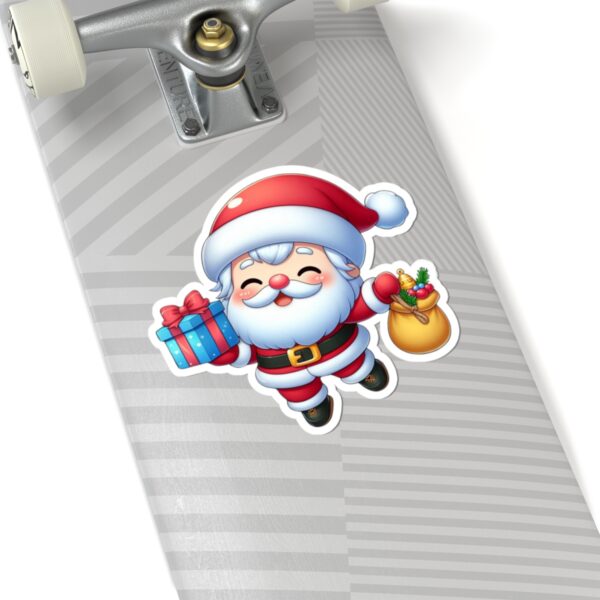 Cheerful Santa Kiss-Cut Stickers for Holiday Cheer